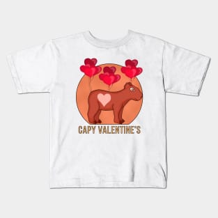 Capy Valentine's Kids T-Shirt